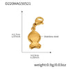 Wholesale Stainless Steel Geometric Pattern Electroplated Women's Pendant Bracelet