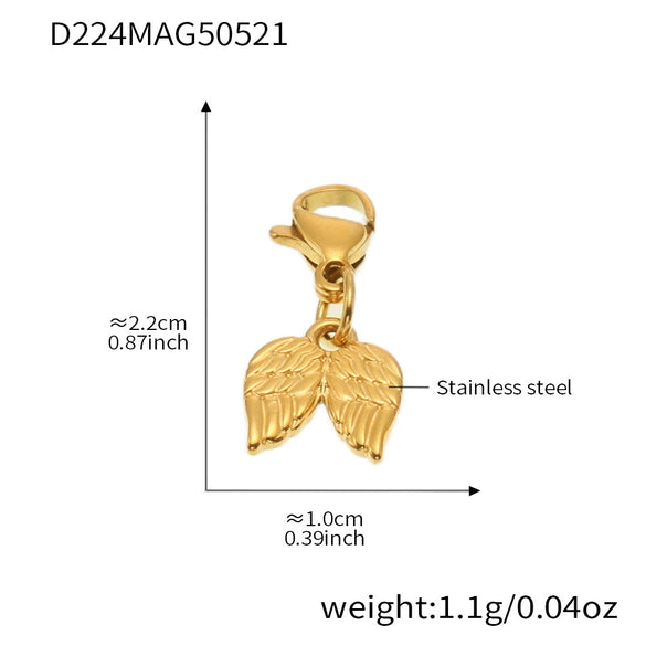 Wholesale Stainless Steel Geometric Pattern Electroplated Women's Pendant Bracelet