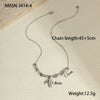 Wholesale Stainless Steel Geometric Pattern 18K Gold Plated Office Lady Style Necklace