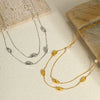 Wholesale Stainless Steel Geometric Pattern Necklace With Electroplating For Women
