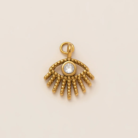 Wholesale Stainless Steel Geometric Pattern Pendant Necklace With Vacuum Electroplated In Furnace 18K Gold Color Protection