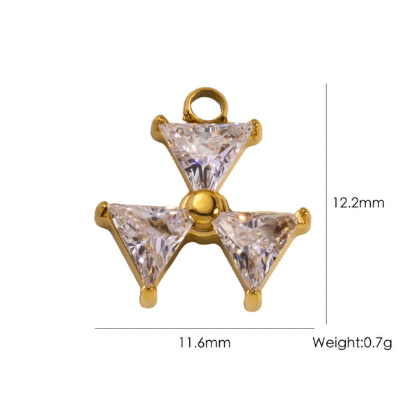 Wholesale Stainless Steel Geometric Pendant Jewelry Accessories With Electroplating For Necklace And Earrings