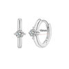 Wholesale Stainless Steel Geometric Personality Small Circle Earrings 18K Gold Electroplated