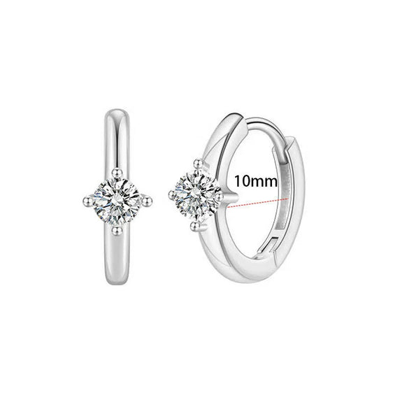 Wholesale Stainless Steel Geometric Personality Small Circle Earrings 18K Gold Electroplated