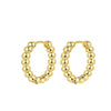 Wholesale Stainless Steel Geometric Personality Small Circle Earrings 18K Gold Electroplated