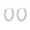 Wholesale Stainless Steel Geometric Personality Small Circle Earrings 18K Gold Electroplated