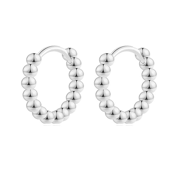 Wholesale Stainless Steel Geometric Personality Small Circle Earrings 18K Gold Electroplated