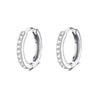 Wholesale Stainless Steel Geometric Personality Small Circle Earrings 18K Gold Electroplated