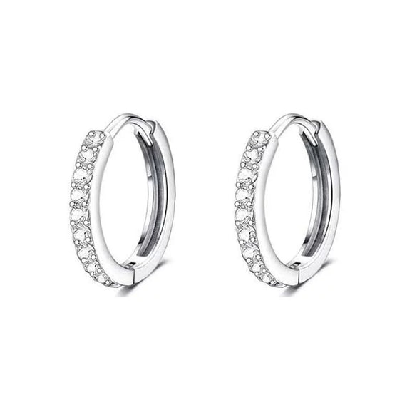 Wholesale Stainless Steel Geometric Personality Small Circle Earrings 18K Gold Electroplated