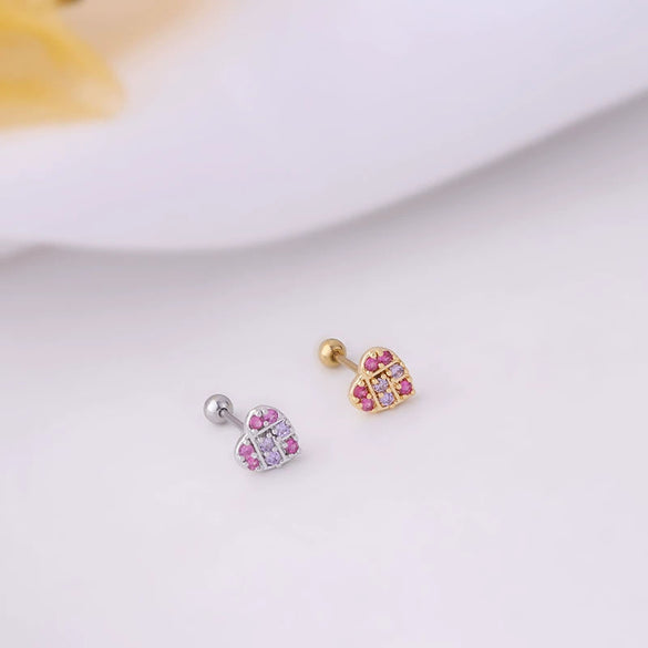 Wholesale Stainless Steel Geometric Printed Piercing Earrings For Women