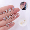 Wholesale Stainless Steel Geometric Printed Piercing Earrings For Women