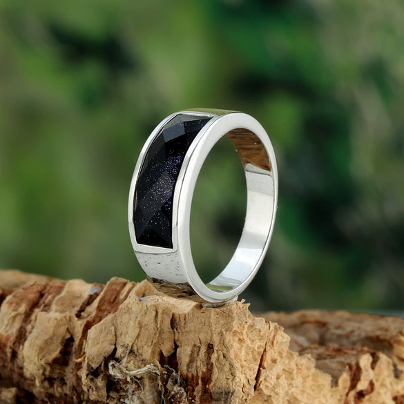 Wholesale Stainless Steel Geometric Punk Long Ring For Men And Unisex