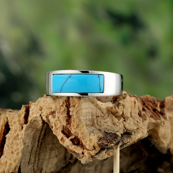 Wholesale Stainless Steel Geometric Punk Long Ring For Men And Unisex