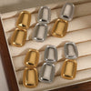 Wholesale Stainless Steel Geometric Rectangular Pendant Earrings For Women With Electroplating Design And Simple Style