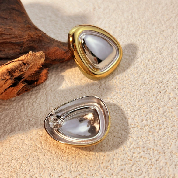 Wholesale Stainless Steel Geometric Retro Earrings For Women