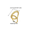 Wholesale Stainless Steel Geometric Retro Hip Hop Exaggerated Personality Ring With Electroplating