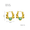 Wholesale Stainless Steel Geometric Retro Light Luxury Electroplated Women's Earrings