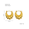 Wholesale Stainless Steel Geometric Retro Light Luxury Electroplated Women's Earrings