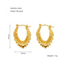Wholesale Stainless Steel Geometric Retro Light Luxury Electroplated Women's Earrings