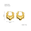 Wholesale Stainless Steel Geometric Retro Light Luxury Electroplated Women's Earrings