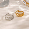 Wholesale Stainless Steel Geometric Retro Pig Nose Open Ring For Ladies
