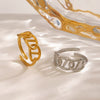 Wholesale Stainless Steel Geometric Retro Pig Nose Open Ring For Ladies