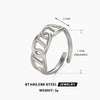 Wholesale Stainless Steel Geometric Retro Pig Nose Open Ring For Ladies