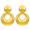 Wholesale Stainless Steel Geometric Retro Smooth Nonfading Electroplated Women's Earrings