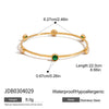 Wholesale Stainless Steel Geometric Retro Style Bracelet With Electroplating Design For Women