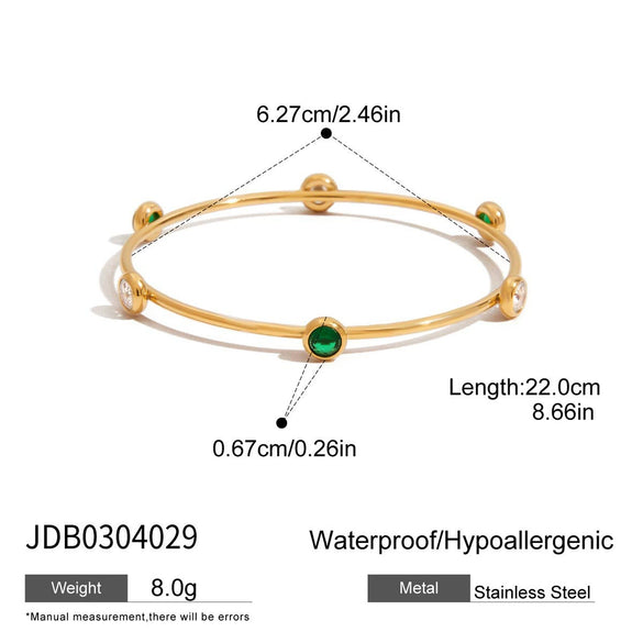 Wholesale Stainless Steel Geometric Retro Style Bracelet With Electroplating Design For Women
