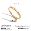 Wholesale Stainless Steel Geometric Ring Electroplated Minimalist Women's Jewelry