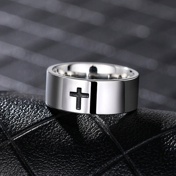 Wholesale Stainless Steel Geometric Ring Electroplated Unisex Fashionable Normcore Jewelry