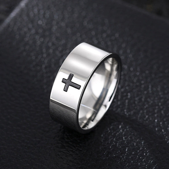 Wholesale Stainless Steel Geometric Ring Electroplated Unisex Fashionable Normcore Jewelry
