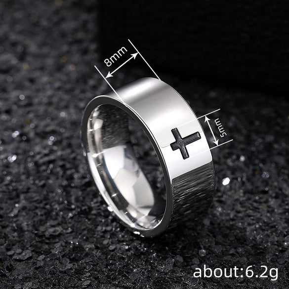 Wholesale Stainless Steel Geometric Ring Electroplated Unisex Fashionable Normcore Jewelry