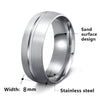 Wholesale Stainless Steel Geometric Ring Electroplated Unisex Jewelry