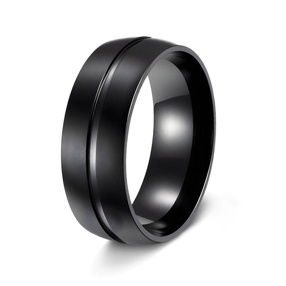 Wholesale Stainless Steel Geometric Ring Electroplated Unisex Jewelry