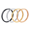 Wholesale Stainless Steel Geometric Ring For Men And Women With Electroplating Treatment