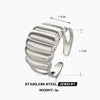 Wholesale Stainless Steel Geometric Ring 18K Gold Plated For Women