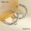 Wholesale Stainless Steel Geometric Ring Shaped Round Bead Electroplated Women's Fashion Earrings
