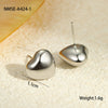 Wholesale Stainless Steel Geometric Ring Shaped Round Bead Electroplated Women's Fashion Earrings