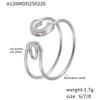 Wholesale Stainless Steel Geometric Ring With Electroplating And Unique Niche Design