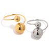 Wholesale Stainless Steel Geometric Ring With Electroplating For Women