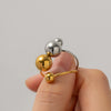 Wholesale Stainless Steel Geometric Ring With Electroplating For Women