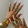 Wholesale Stainless Steel Geometric Ring With Electroplating For Women