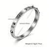 Wholesale Stainless Steel Geometric Rivet Bracelet With 18K Gold Plating