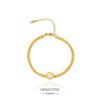 Wholesale Stainless Steel Geometric Roman Letters Electroplated Women's Bracelet