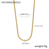 Wholesale 316L Stainless Steel Geometric Rose Women's Necklace With Electroplating