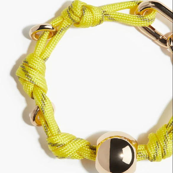 Wholesale Stainless Steel Geometric Round Bead Lock Rope Bracelet And Bag Pendant With Vacuum Plated 18K Gold Color Simple Style