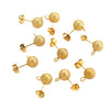 Wholesale Stainless Steel Geometric Round Beads Welding Needle Hanging Titanium Steel Electroplated Earrings Diy Handmade Jewelry Accessories