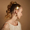 Wholesale Stainless Steel Geometric Round Head Electroplated Ponytail Hair Rope Hair Ring Hair Accessories